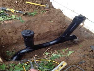Double Clean Outs Install
