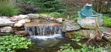 Water Features You can enjoy the tranquil and relaxing sounds and movement of flowing water in your landscape by adding an outdoor fountain, waterfall,