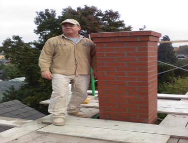 Marc and rebuilt chimney