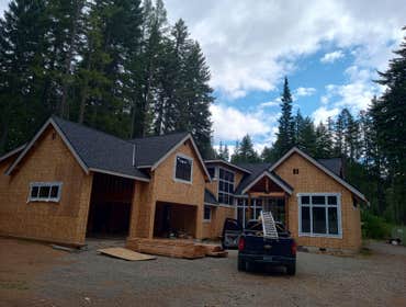 New construction roof installation