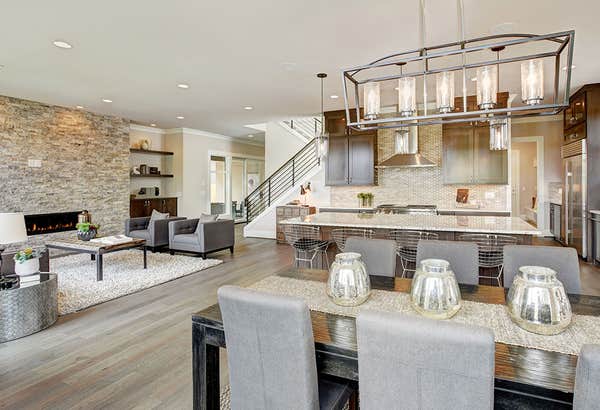Living Room & Fireplace | Refined Rustic | Westlake Village, CA