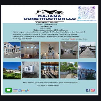 Photos by Dajana Construction LLC #1 Here to help all of New Jersey homeowners keep their home look beautiful! Small or Large projects. We are a call a