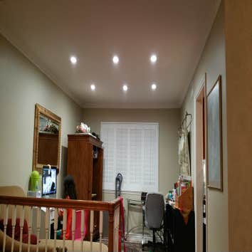 LED recessed lighting Installed 4" and 6" led recessed lighting