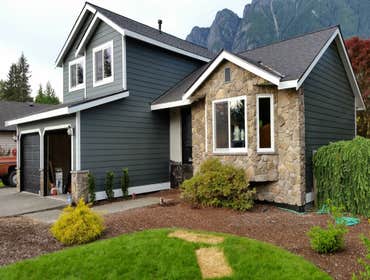 siding painting stone windows