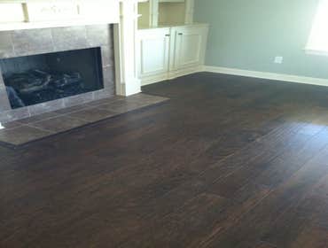 Distressed hardwood