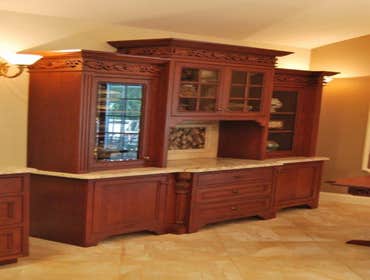 Viars residence Staten Island NY We created, thru the design of Independent Kitchen & Bath, a beautiful Cherry Kitchen and Matching Dining room table a