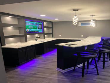 Basement bar