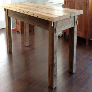 Photos by Muddy River Building Company LLC #4 A reclaimed wood table was built for a customer who enjoyed entertaining