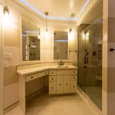 Mirror, Lighting, Vanity, Tile