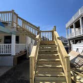 2nd story deck construction with mid level landing to ground