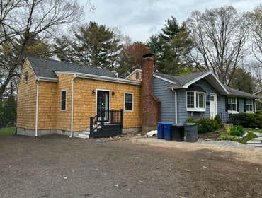 Home Addition with Cedar Shake Siding Home Addition with Cedar Shake Siding
This custom home addition blends seamlessly with the existing structure whi