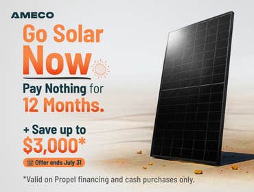 Limited-time offer Why keep paying rising electricity bills when you can start saving?
For a limited time, qualified homeowners can go solar with no p