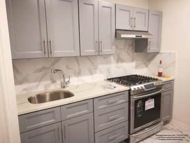 East Flatbush Kitchen Renovation Nestled a block away from Eastern Parkway a beautiful custom kitchen was built with custom cabinets with built-in she