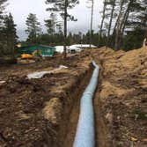 Drain field install