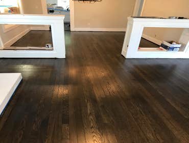 Sand, Stain, and Refinish Oak Flooring