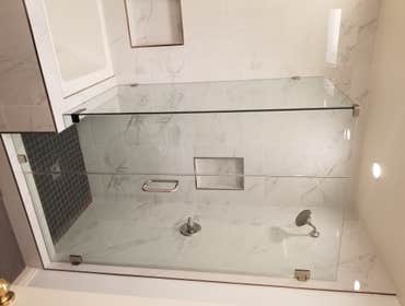 Bathroom remodel Full bathroom remodeling.
An amazing change to the shower includes installing a solar skylight.