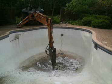 Swimming Pool Removal and Demolition San Antonio,Tx. Project 1 Removing your swimming pool is our specialty and we complete the job in a timely manner.