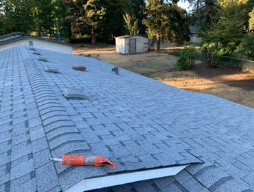 Finished working on the roof