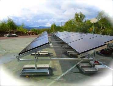 Installations Green Stock Solar ground-mounts and installations on comp, tile, and metal roofs!
