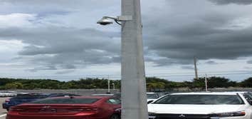 Car Dealership IP cameras on exterior pole