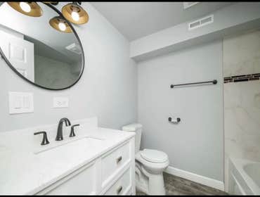 Photos by H&l American great homes #1 Single family rehab . Tear all old walls and floor . Update all plumbing ,electric, HVAC plans applies to current