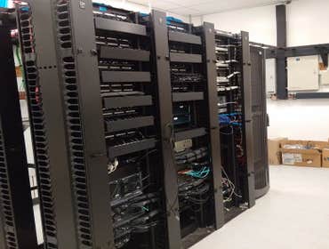 Front Rack after connected all equipment