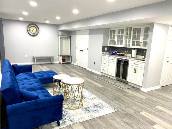 Before/after unfinished basement Before/after unfinished basement