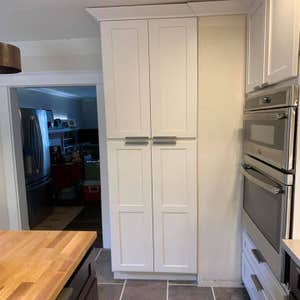 Kitchen and Dining Room Remodel Tramel kitchen and dining room transformation. Love the copper range hood