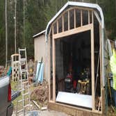 Framing of a garage 2019