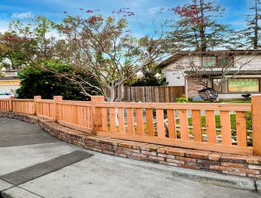 Custom Designed Fence with Router Cut Posts