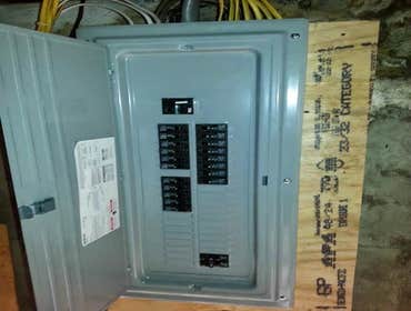 new 200 amp panel install