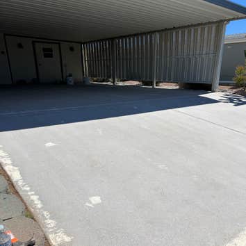 Mess AZ Carport Carport driveway makeover with our Sinclair and Houndstooth flake!