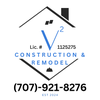 V2 Construction & Remodel logo