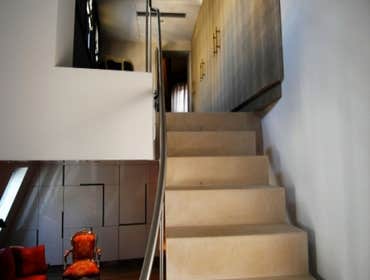 Paris, France Duplex Project Our clients purchased two floors of an 18th century building just blocks away from the Louvre. We worked in tandem with r