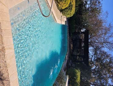 Photos by MR. Pool Guy, LLC #1 Customer had a major leak. Leak was detected, repaired, and new interior finish applied with glow in the dark features a