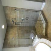 Gray Shower with tile accents