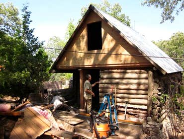 log cabin a meticulous restoration of this original chinked log cabin with a modern twist.
