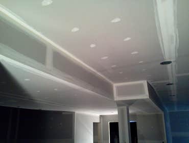 Tradesman Drywall Project A basement we did in Hershey, PA!