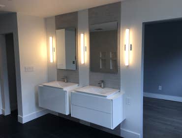 Photos from Arias Home Improvement, LLC curb less European master bathroom