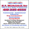G.A. Mechanical,inc logo