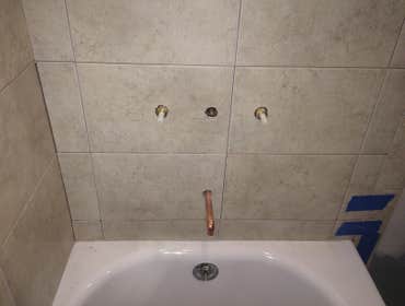 Bathroom tile job
