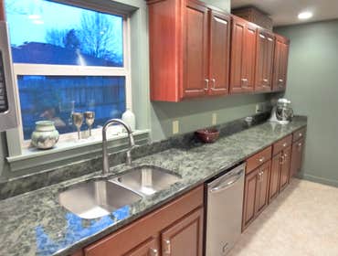 All new cabinets and granite