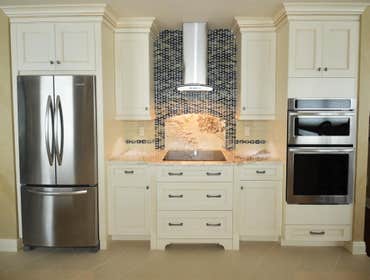 Insert cook top wall.