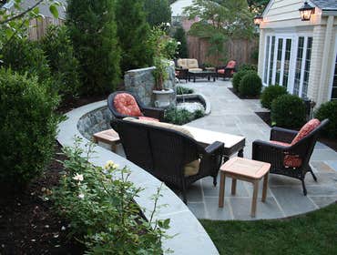 Flagstone Patio and Wall