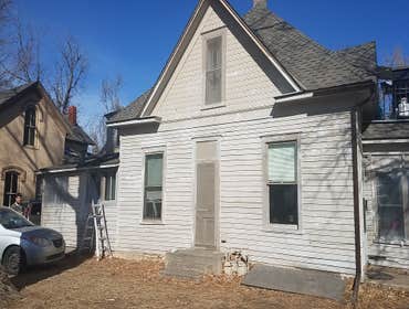 Photos by Colorado Painting & Construction Pros #9 100 year old home in rough shape gets a lot of prep work and multiple coats of primer and paint