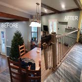 Custom interior railings Replacement of stair railing, new install of room dividing railing