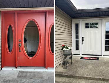 Photos by Pristine Construction #25 Replaced old door with a new one