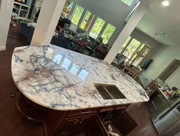 Photos by IM Group Contractors #5 Removal of existing granite and install of newly fabricated.