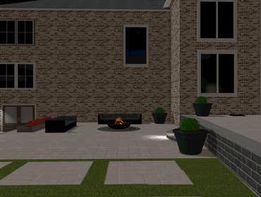 3D Design & Build Back Yard Pool & Living Space Design