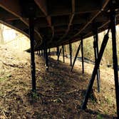 Photo(s) from RamJack Mississippi LLC Boardwalk helical piles with battered piles. Bridge abutment piles